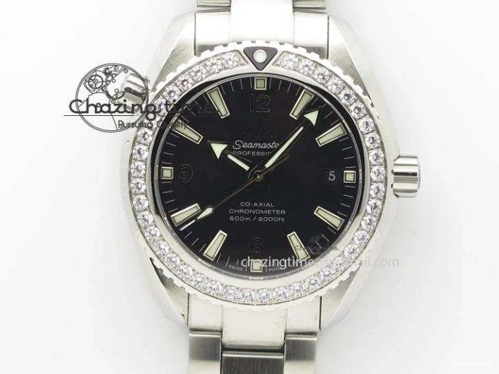 0401 De Ville Hour Vision Co-Axial 41mm SS V6F Best Edition Black Dial On SS Bracelet A BestValue 8277